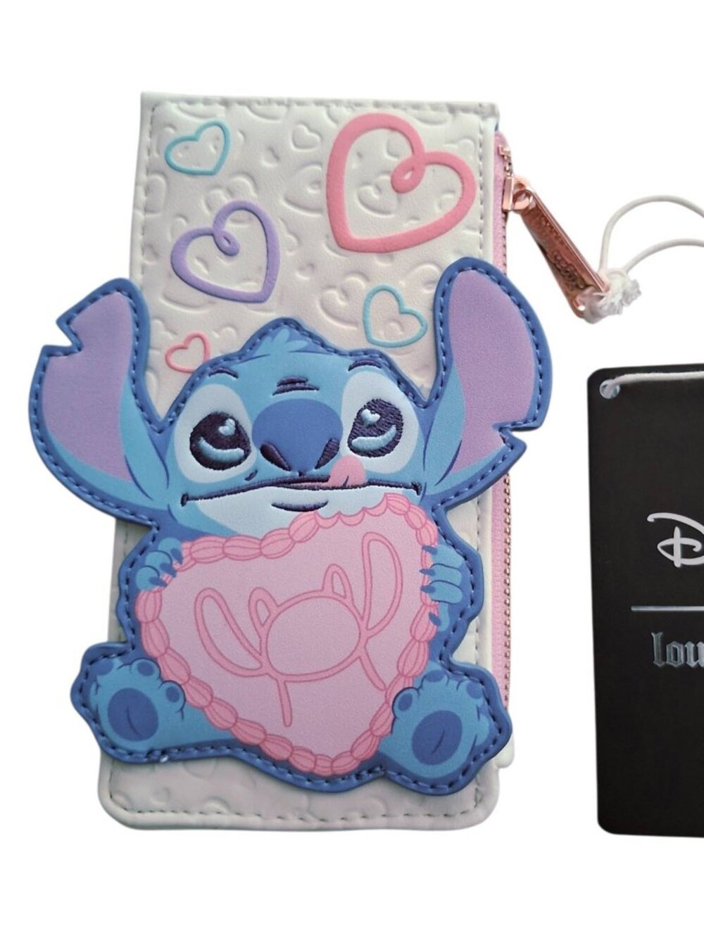 Loungefly Disney Stich & Angel Be Mine Large Card Holder NEW NWT
